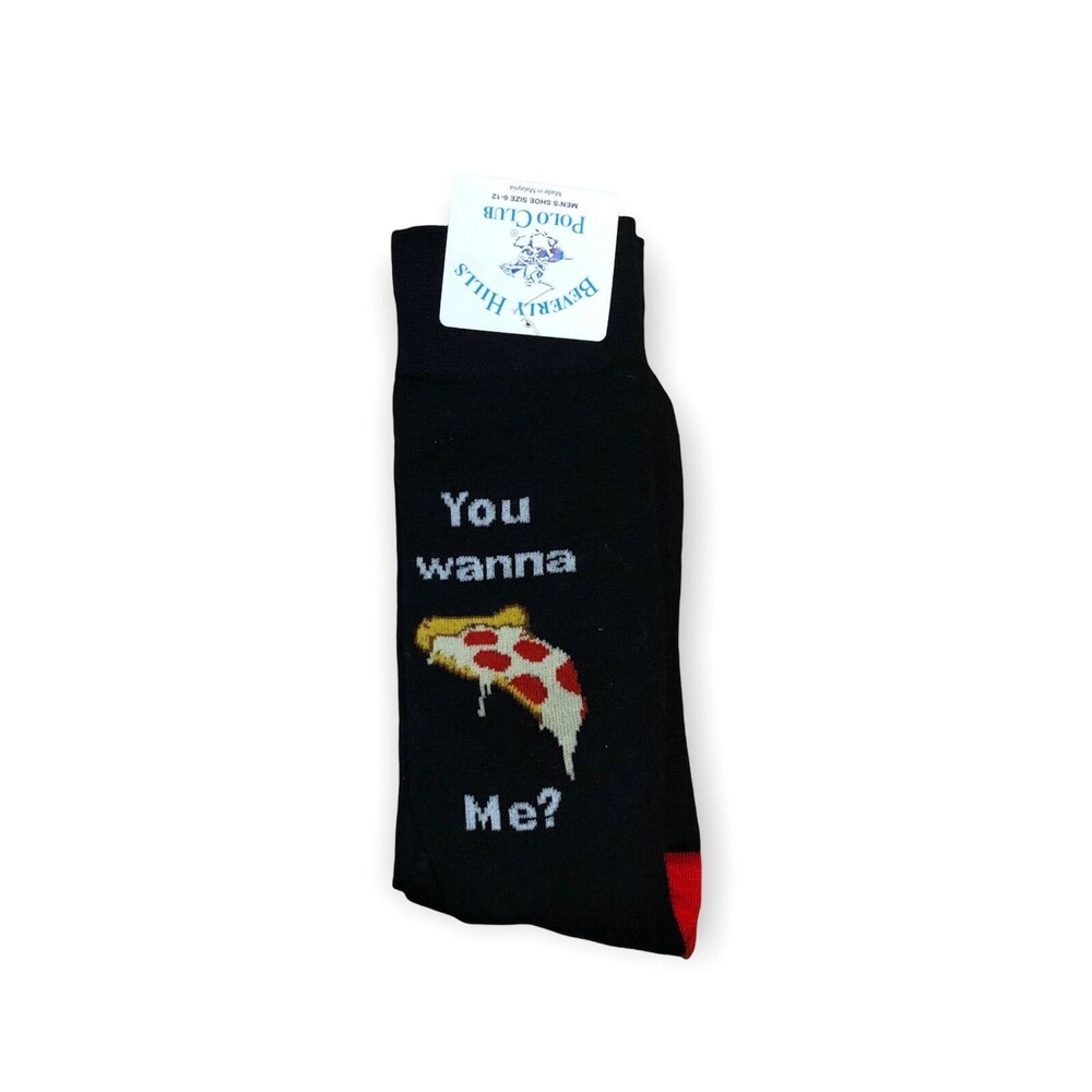 Beverly Hills Polo Club Men's Casual Socks - Black - (6-12)